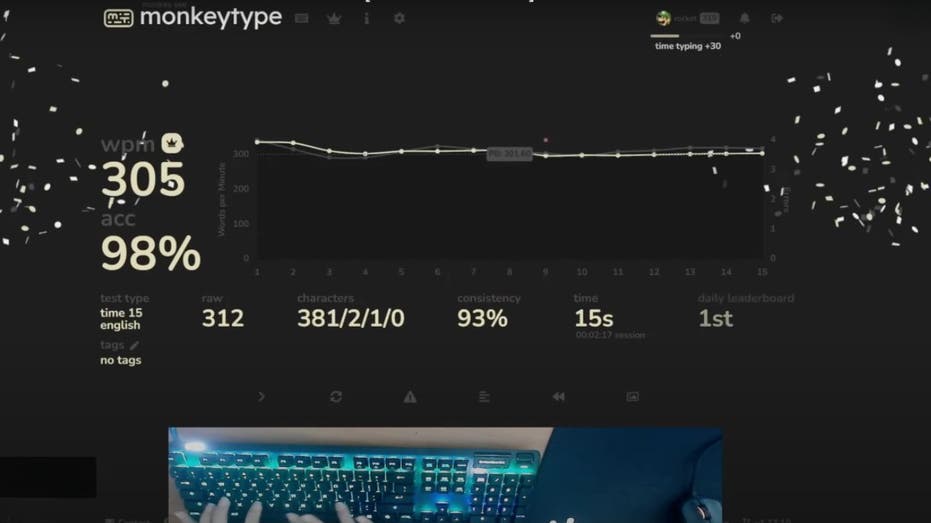 Teenage Typing Phenom Hits Insane 305 Words Per Minute