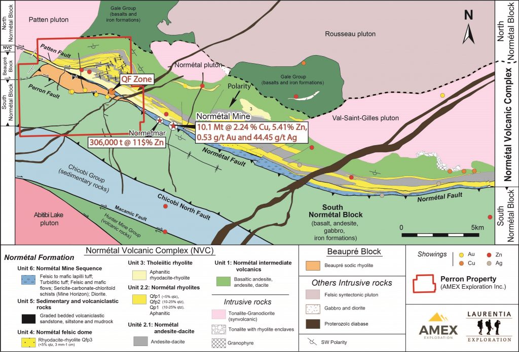 Amex Exploration (tsxv:amx) Discovers High Grade Copper, Silver, Zinc, And Gold Mineralization At Perron Project In Quebec