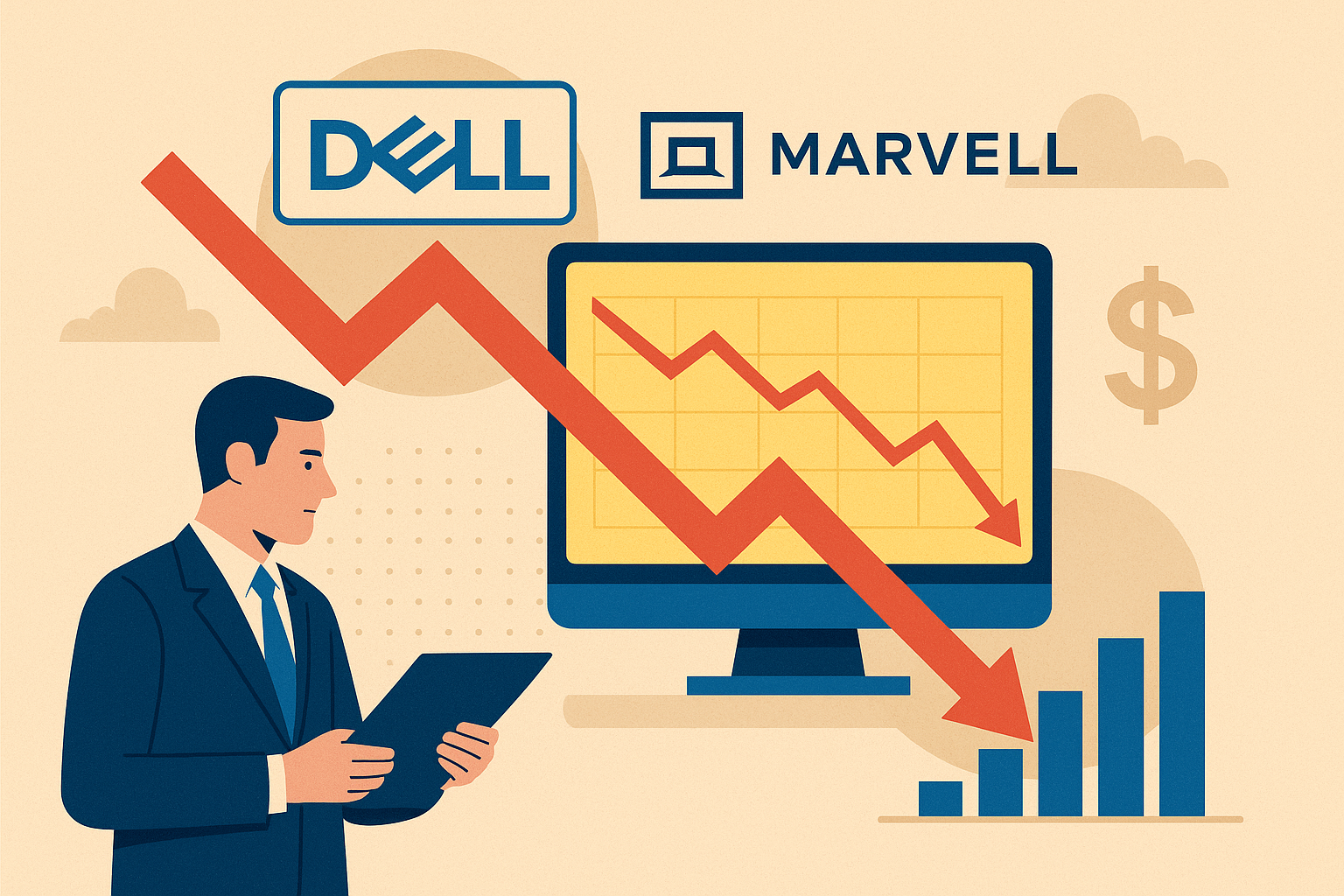 Tech Stocks Under Pressure: Dell and Marvell Decline