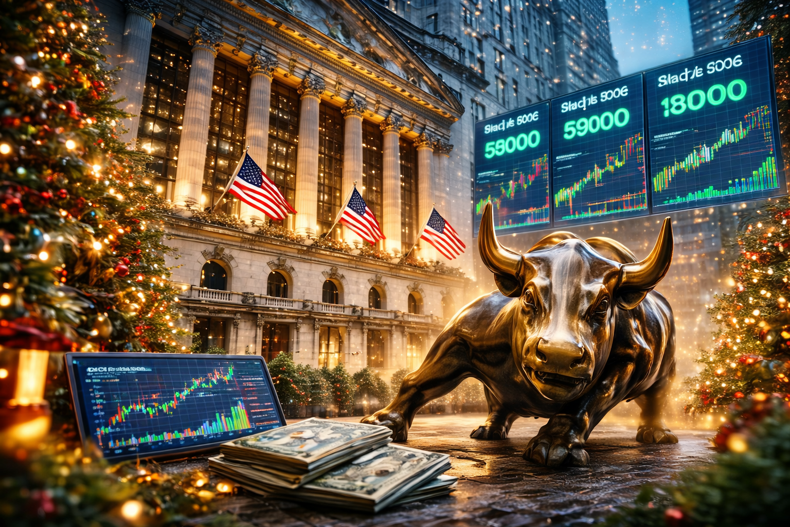 U.S. Markets Hold Firm Near Record Highs Into Year-End