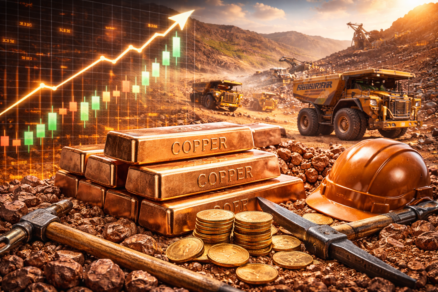 Photorealistic image depicting artificial intelligence technology integrated with financial markets, showing data-driven systems, digital networks, and modern financial environments.