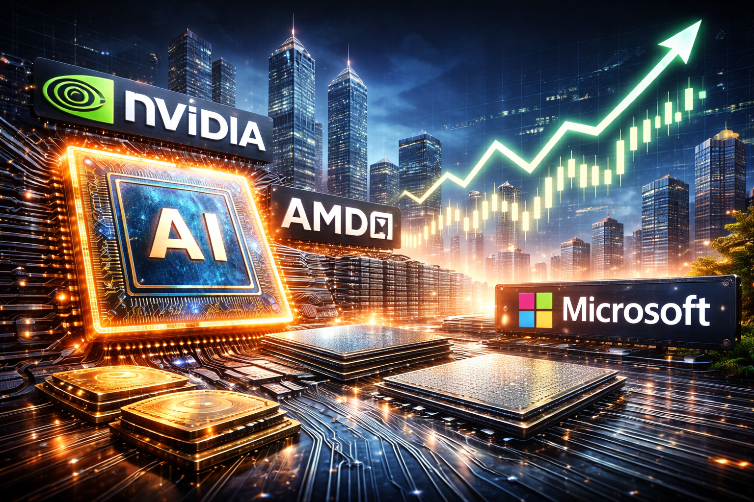 Nasdaq Advances as AI Leaders Drive Renewed Tech Momentum