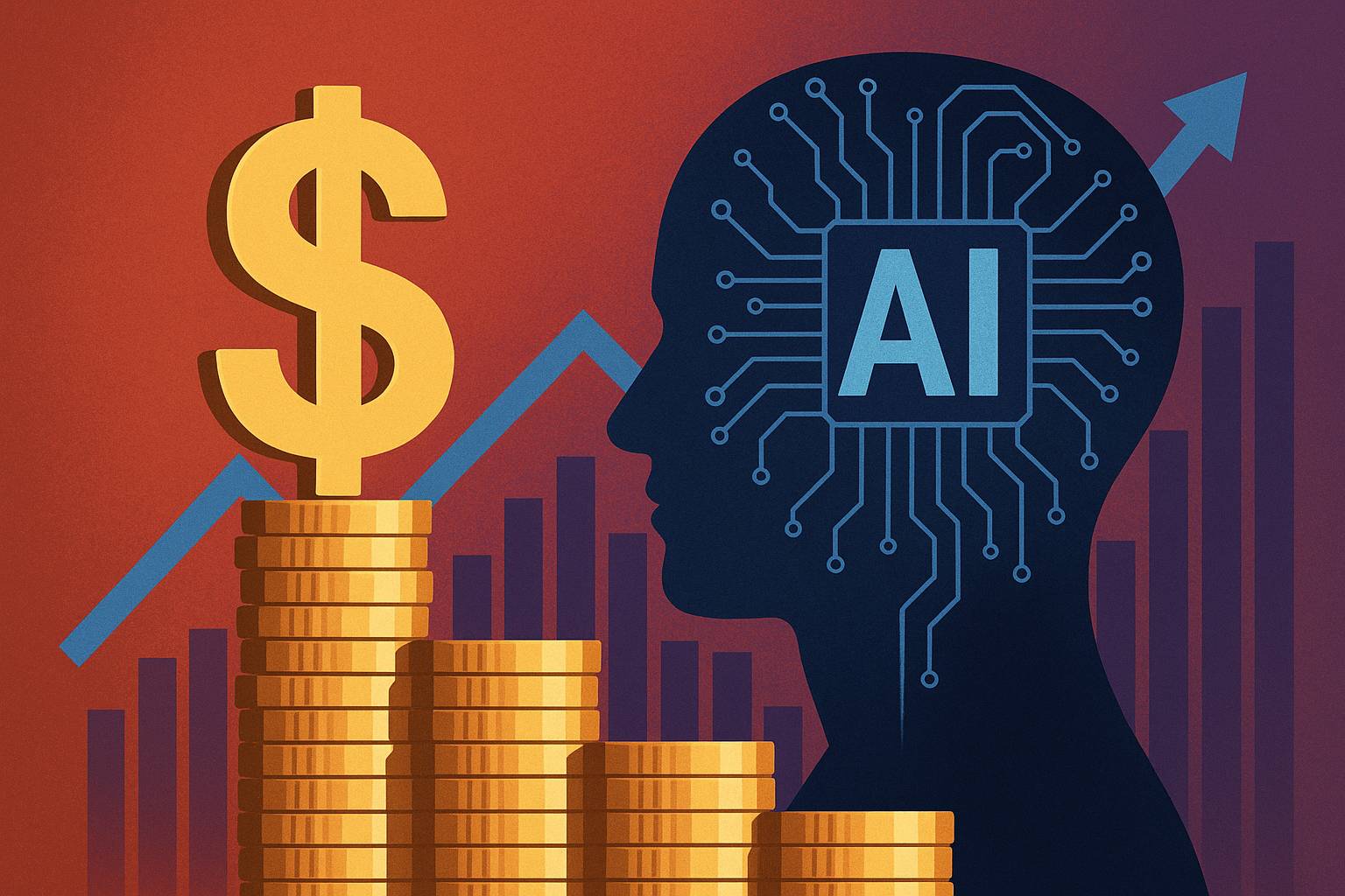 A digital illustration showing a futuristic data lab with glowing neural networks, symbolizing Meta's investment in AI and superintelligence development.