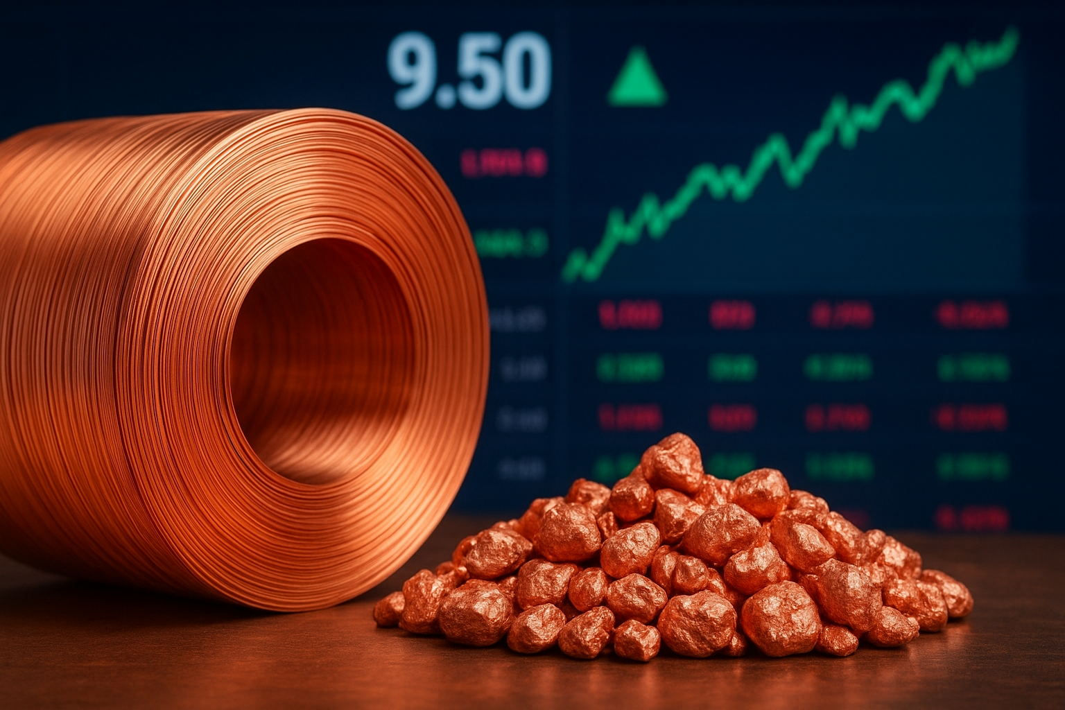 A businessman standing in a high-rise office, gazing out through large glass windows reflecting the city skyline.