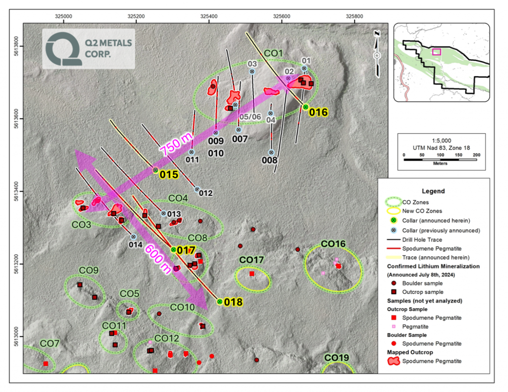 Q2 Metals (tsxv:qtwo) Discovers 215.6 Meter Spodumene Pegmatite Interval At Cisco Lithium Property In Quebec