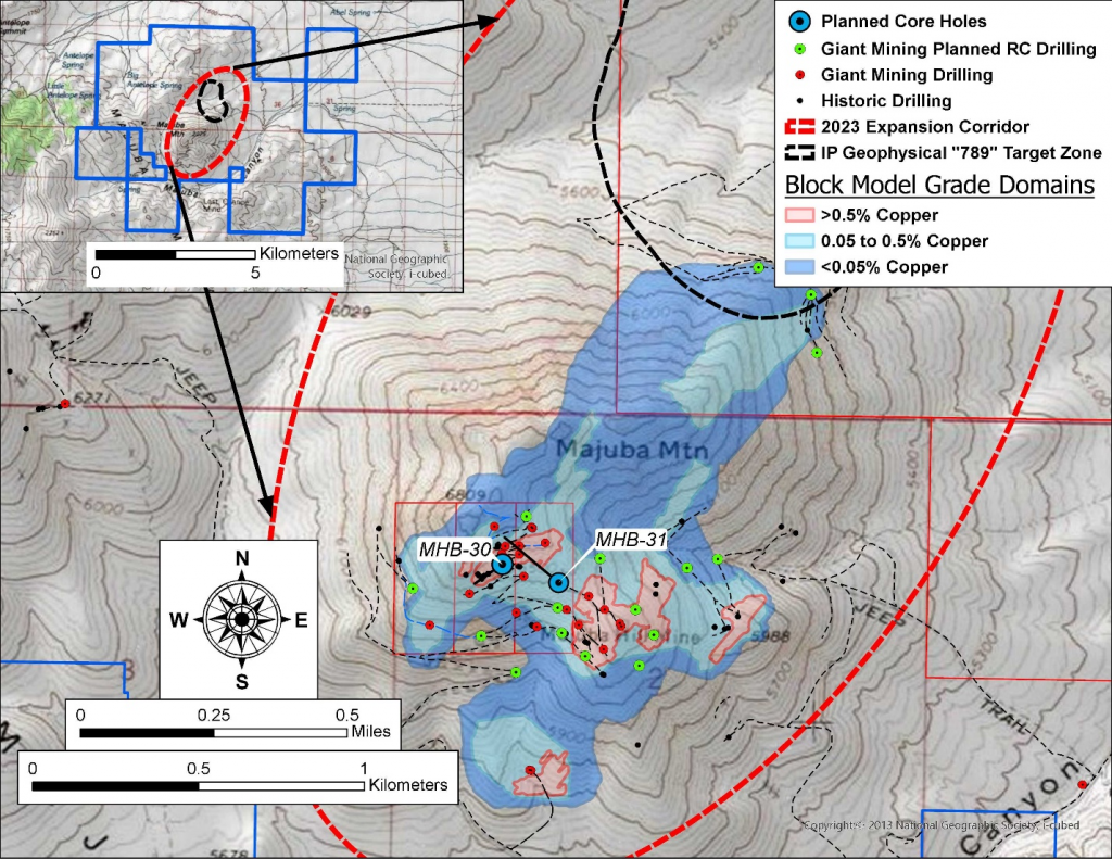 Giant Mining (cse:bfg) Completes Second Drill Hole At Majuba Hill Copper Deposit In Nevada