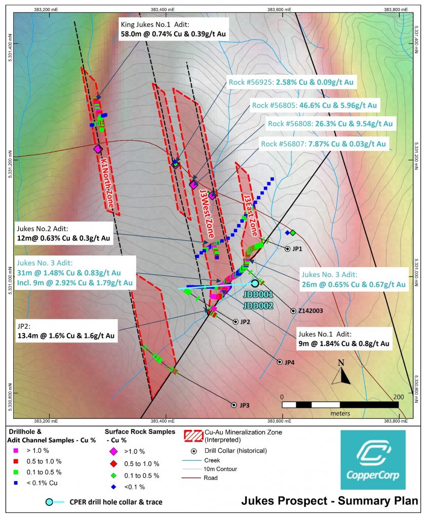 Coppercorp Resources (tsxv:cper) Completes First Drill Hole At Jukes Prospect In Tasmania, Awaits Assay Results For Copper Gold Mineralization