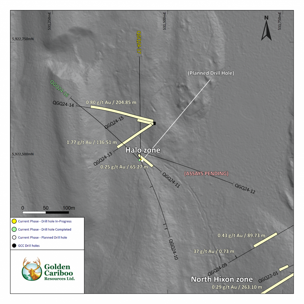 Golden Cariboo Resources (cse:gcc) Reports Promising Halo Zone Drilling Results At Quesnelle Gold Quartz Mine