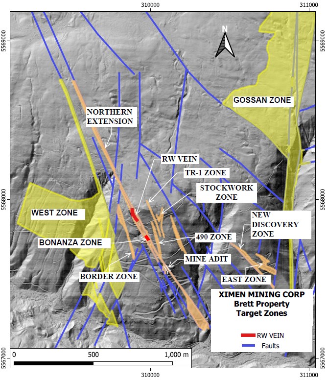 Ximen Mining (tsxv:xim) Uncovers Visible Gold In New Drill Hole At Brett Gold Project’s West Zone, Bc