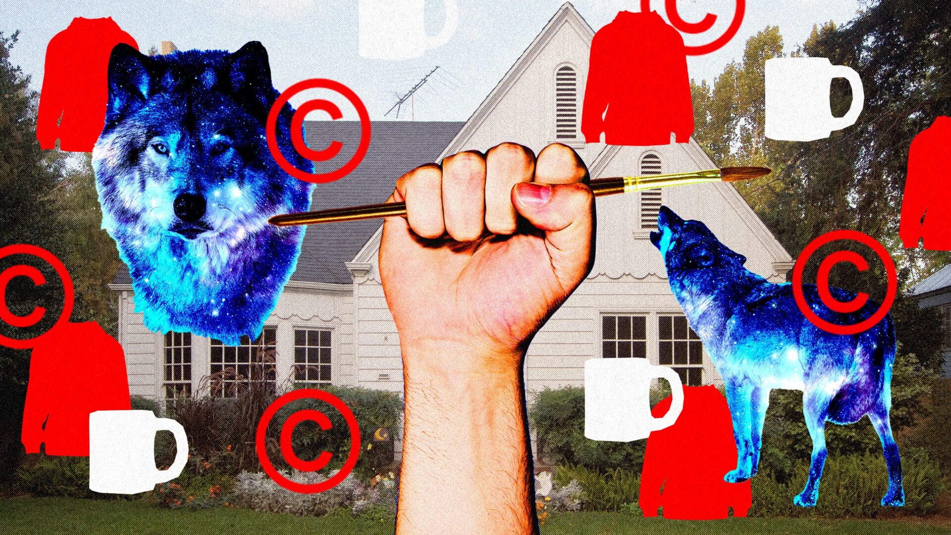 His Galaxy Wolf Art Kept Getting Ripped Off. So He Sued—and Bought A Home