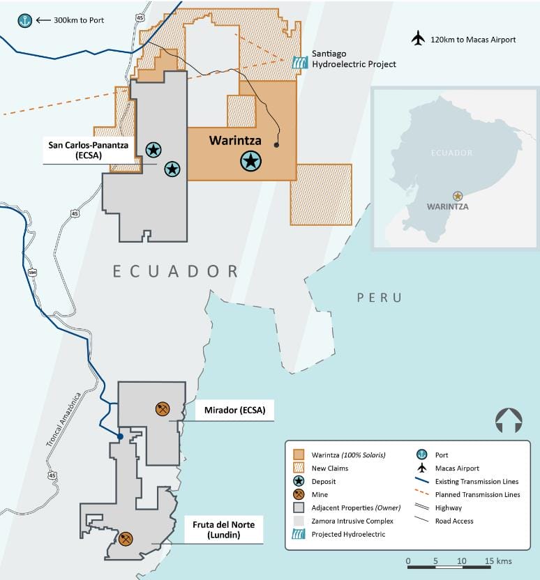 Solaris Resources (tsx:sls) Secures Option To Acquire ~40,000 Hectares Of Exploration Concessions In Ecuador Hosting Porphyry Copper And Epithermal Gold Potential