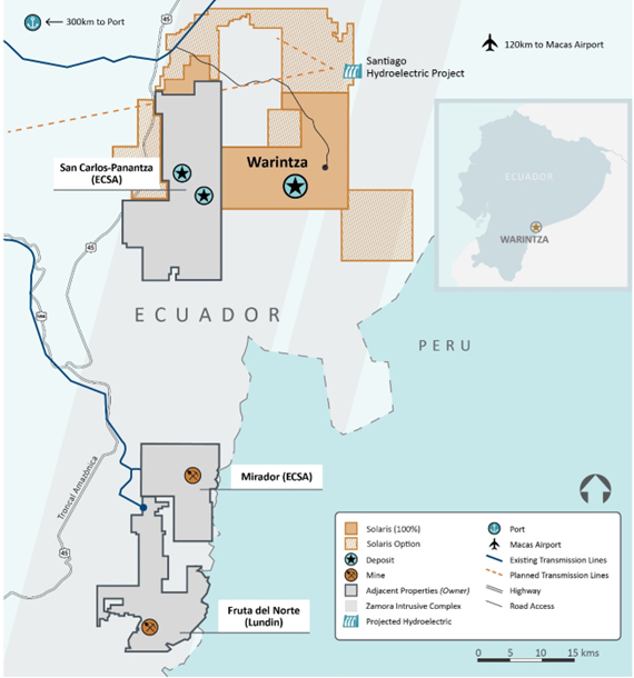 Solaris Resources (tsx:sls) Announces Significant Mineral Resources Estimate For Warintza Project, Including Higher Grade Mineralization