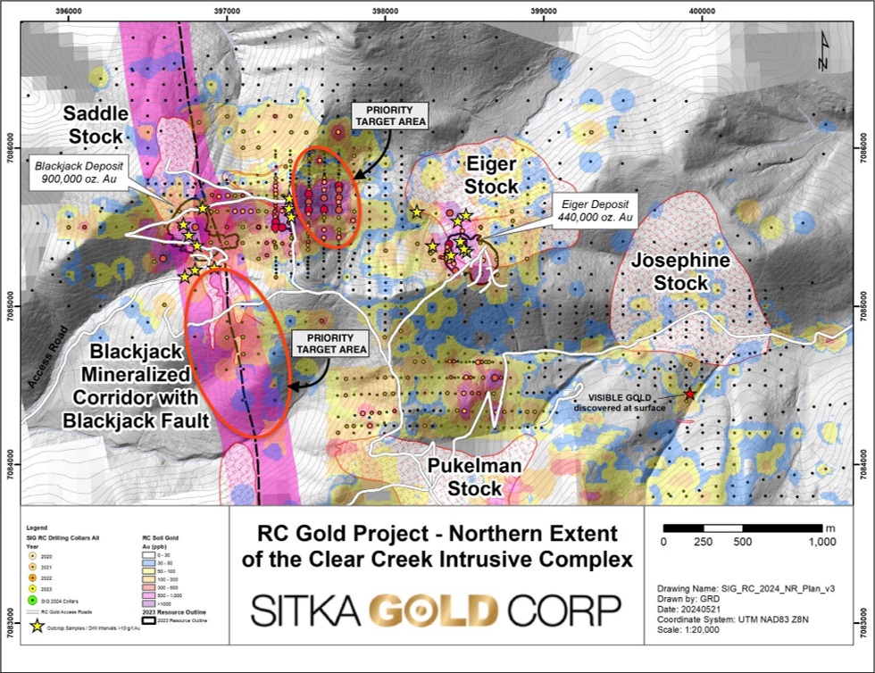 Sitka Gold (tsxv:sig) Restarts 15,000 Metre Drilling Program At Rc Gold Project In Yukon